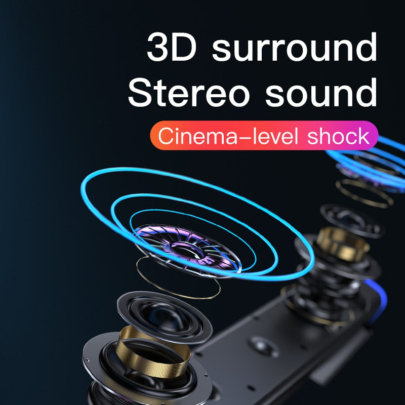 Barra de som surround 3D Bluetooth 5.0