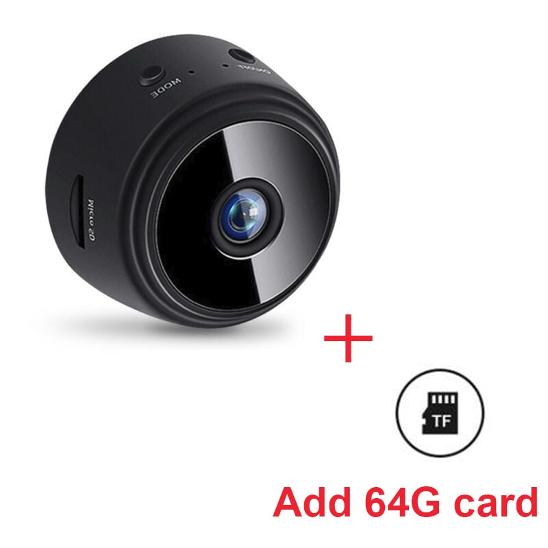 Mini-câmera A9 WiFi 1080p HD com Visão Noturna e Micro Gravador de Voz Sem Fio