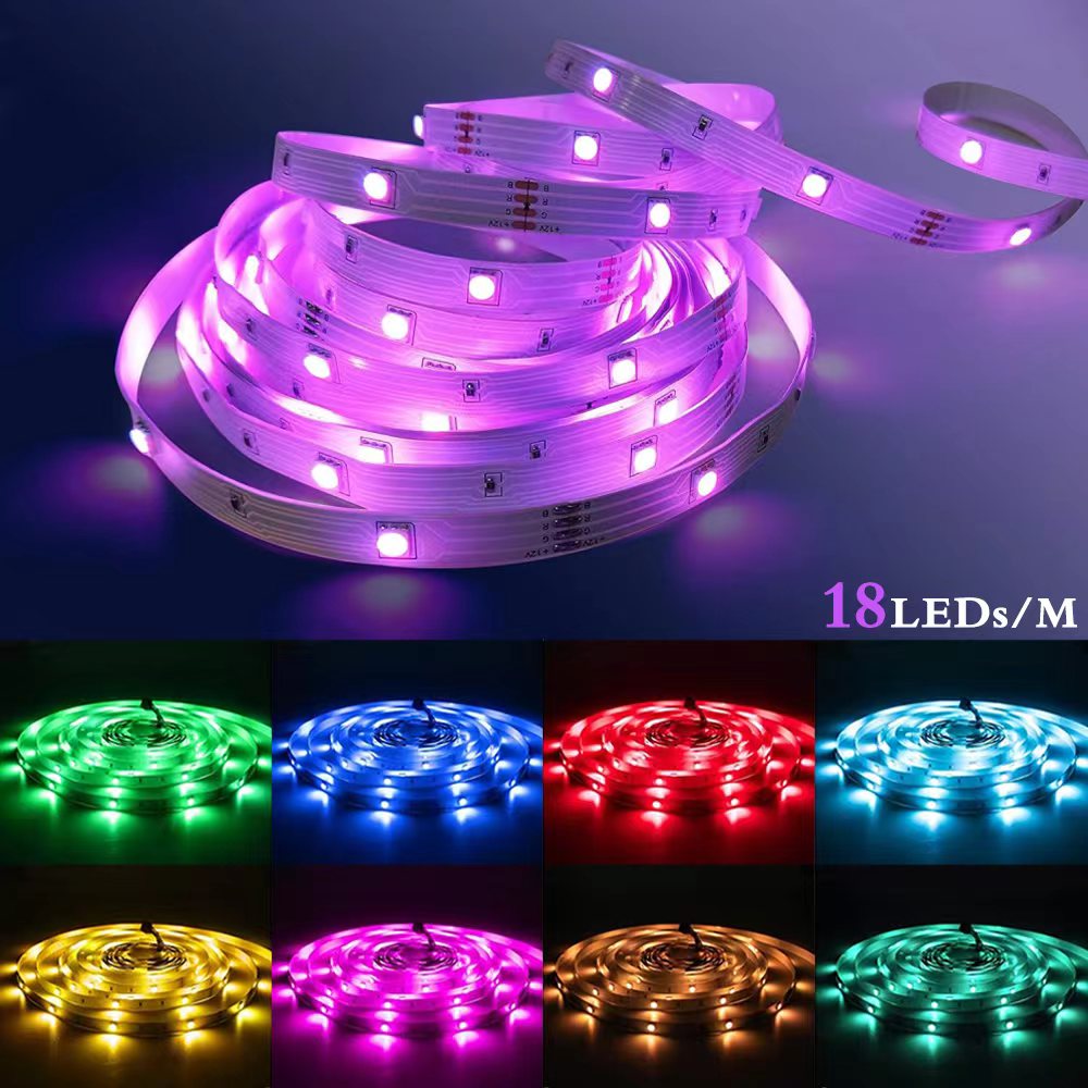 Tiras de luzes LED Bluetooth WIFI com controlador flexível RGB 5050