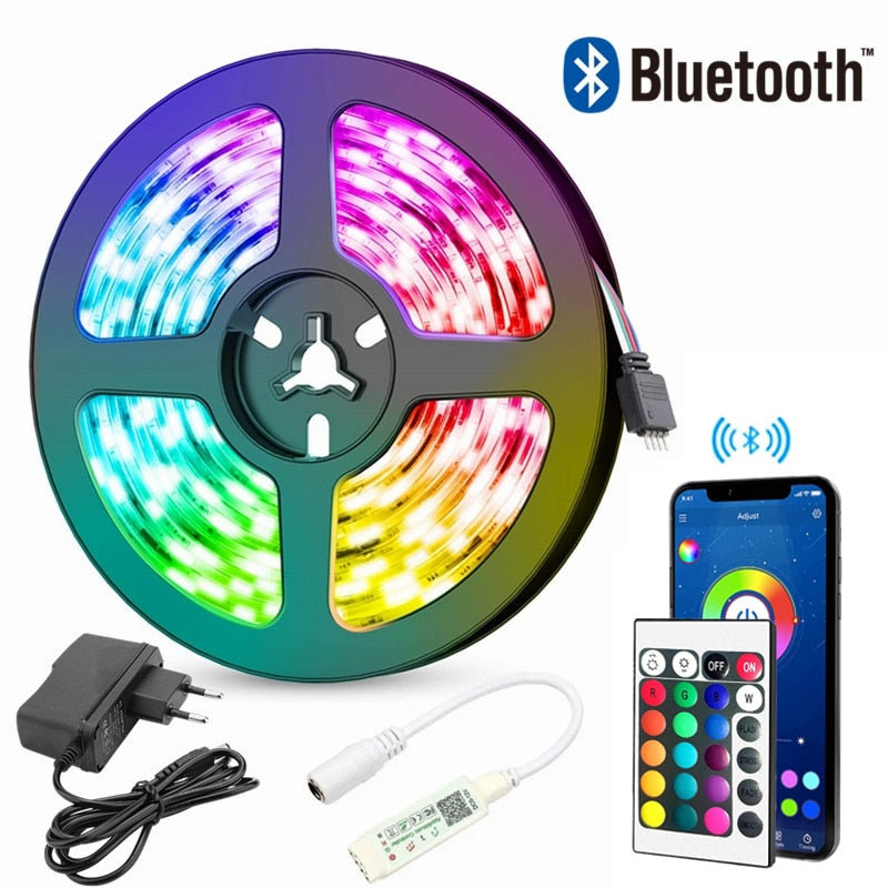 Tiras de luzes LED Bluetooth WIFI com controlador flexível RGB 5050